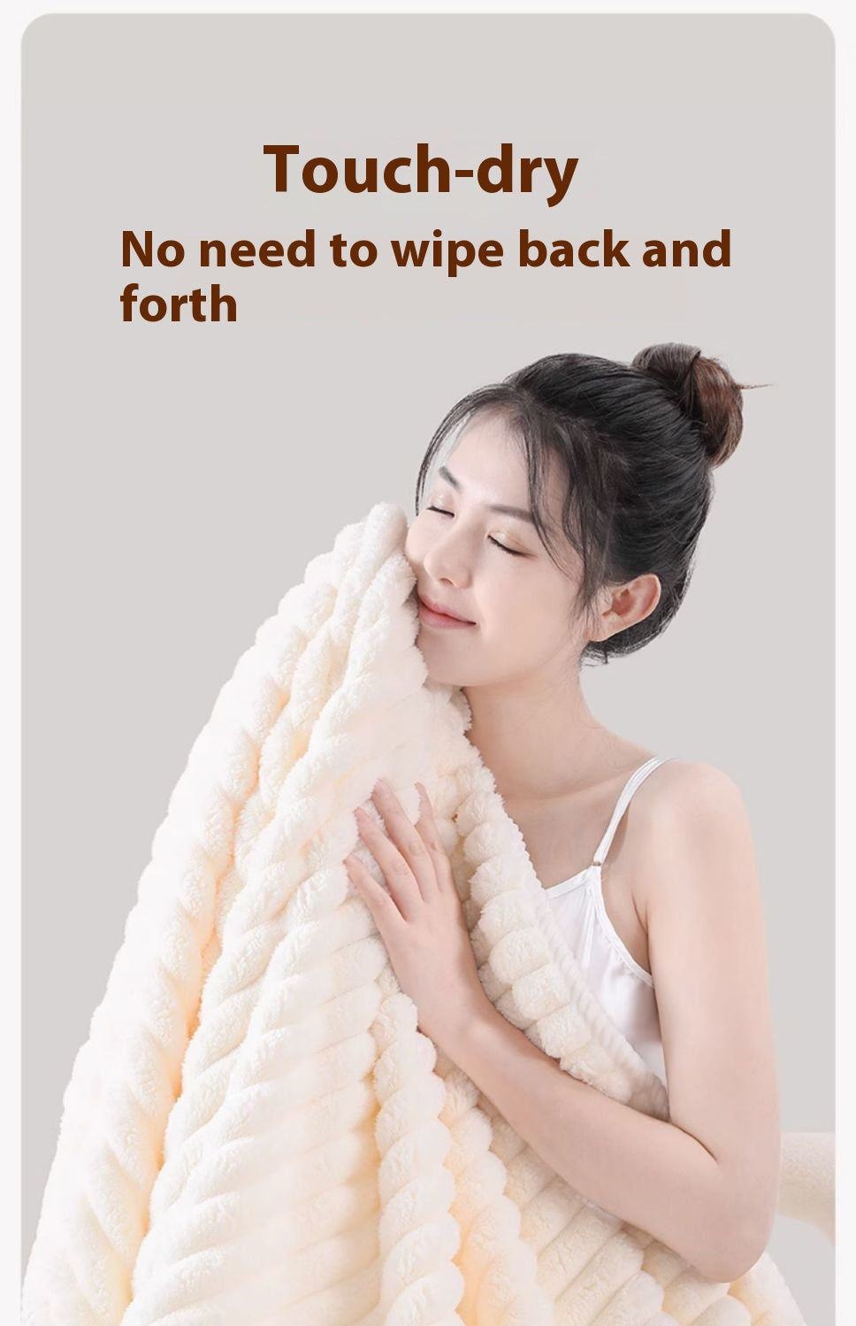 Ultra Soft Coral Fleece Candy Bar Bath Towel