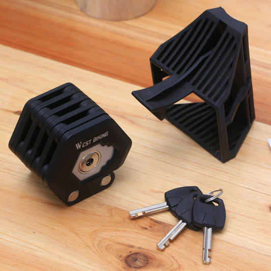 Durable Foldable Anti-Theft Bike Lock with Secure Key System