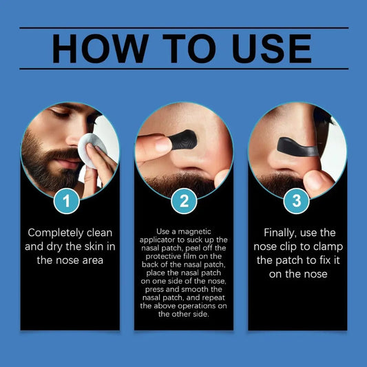 Anti-Snoring Magnetic Nose Strips for Easy Breathing & Peaceful Sleep
