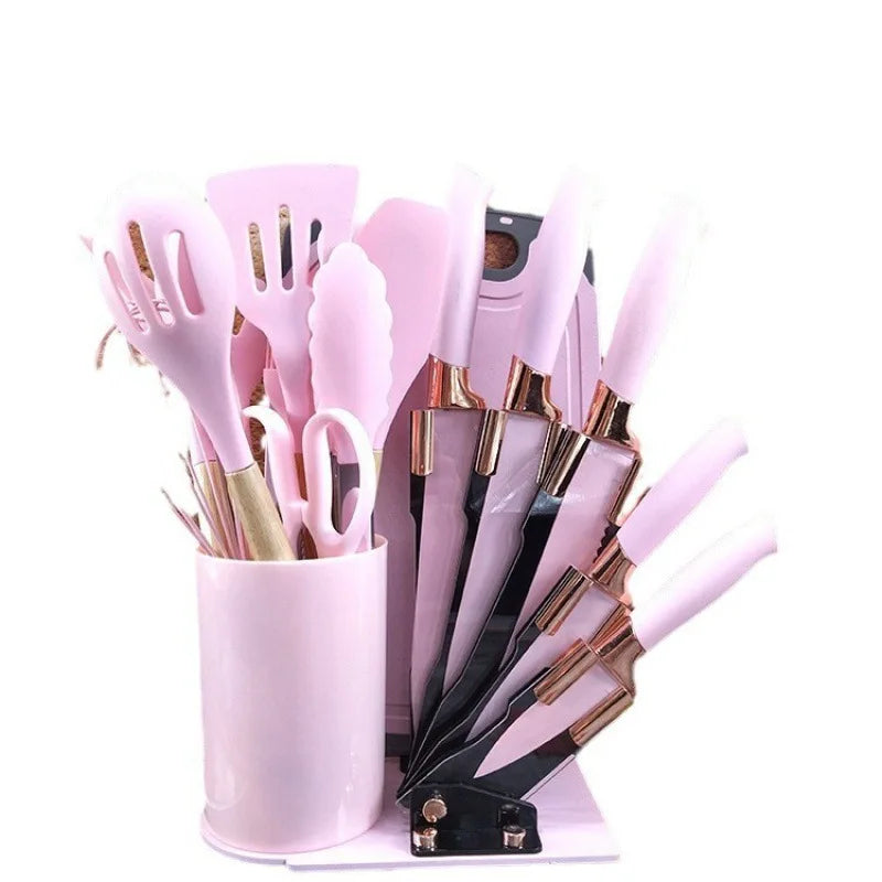 Elite Premium Silicone Kitchen Utensil Cooking Set