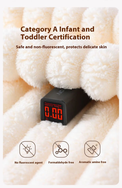 Ultra Soft Coral Fleece Candy Bar Bath Towel