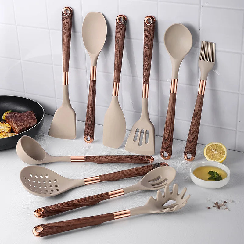 Elite Premium Silicone Kitchen Utensil Cooking Set