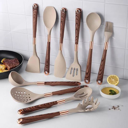 Elite Premium Silicone Kitchen Utensil Cooking Set