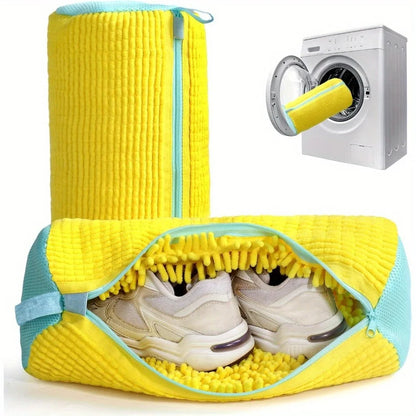 Durable Shoe Laundry Bag with Thick Zipper for Washing Machine-Safe Wash, Fresh Shoes