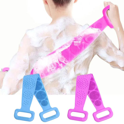 Gentle Silicone Body Scrubber & Relaxing Exfoliation Belt for Smooth Skin