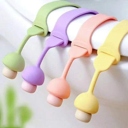 Hygienic Self-Adhesive Silicone Toilet Seat Lifter- For Germs Free Hands