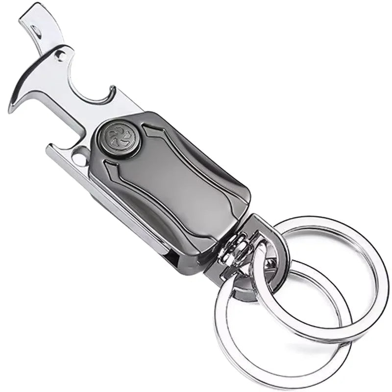 Stylish Multi Functional Metal Keychain Phone Stand Bottle Opener