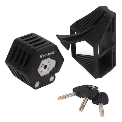 Durable Foldable Anti-Theft Bike Lock with Secure Key System