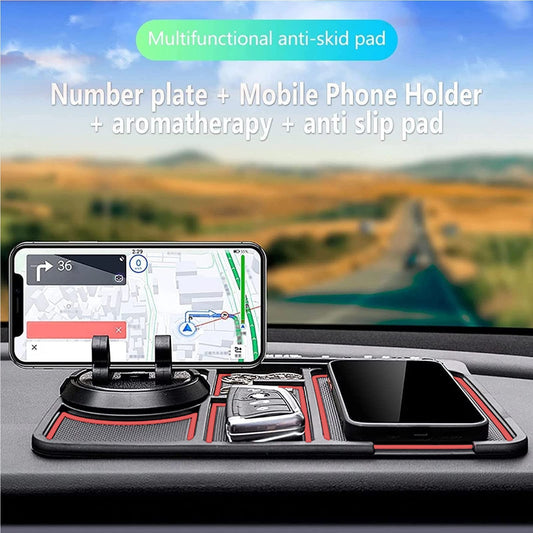 Smart 4 in 1 Multi-Function Anti-Slip Dashboard Mat & Holder