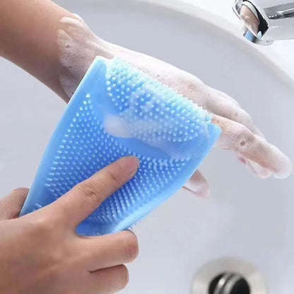 Gentle Silicone Body Scrubber & Relaxing Exfoliation Belt for Smooth Skin