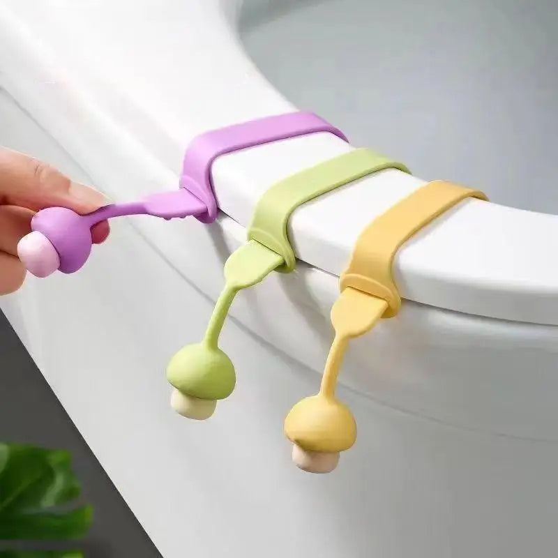Hygienic Self-Adhesive Silicone Toilet Seat Lifter- For Germs Free Hands