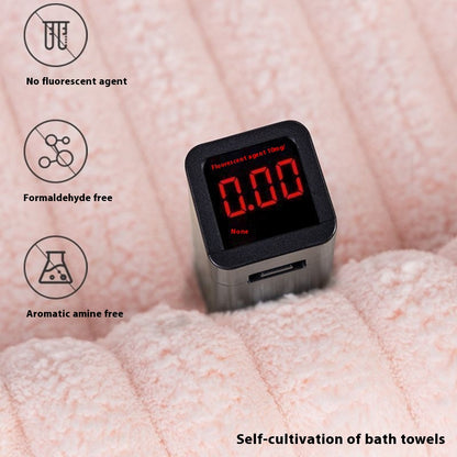 Ultra Soft Coral Fleece Candy Bar Bath Towel