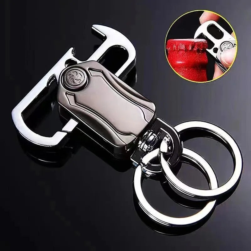 Stylish Multi Functional Metal Keychain Phone Stand Bottle Opener