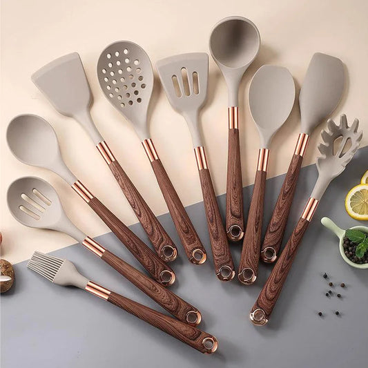 Elite Premium Silicone Kitchen Utensil Cooking Set