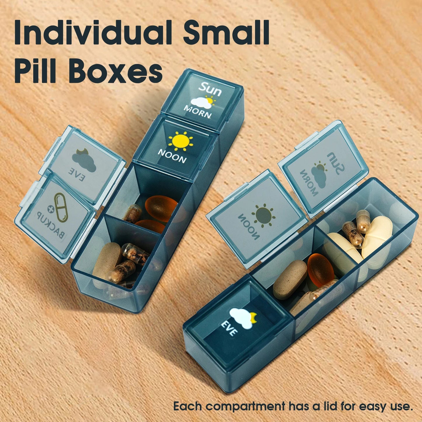 7-Day Premium  Extra Large Pill/Tablet Organizer for Stress-Free Health