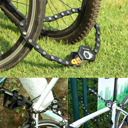 Durable Foldable Anti-Theft Bike Lock with Secure Key System