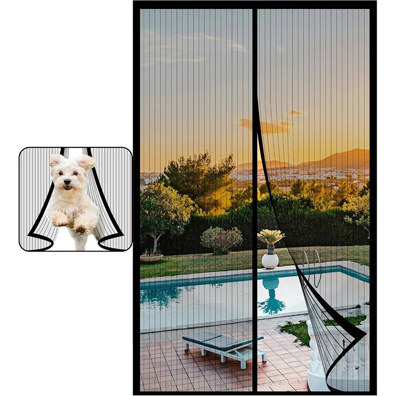 Magnetic Door Curtain – Modern Anti-Mosquito Screen Mesh