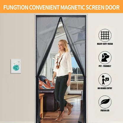 Magnetic Door Curtain – Modern Anti-Mosquito Screen Mesh