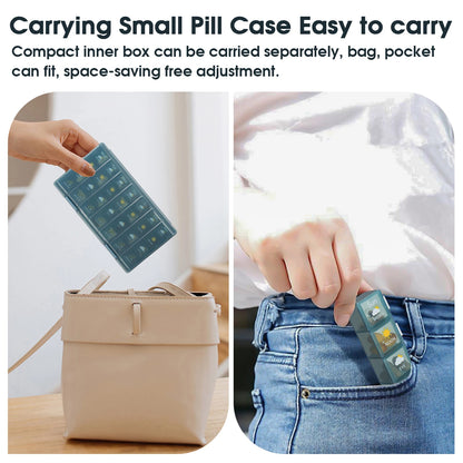 7-Day Premium  Extra Large Pill/Tablet Organizer for Stress-Free Health