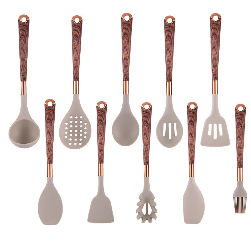 Elite Premium Silicone Kitchen Utensil Cooking Set