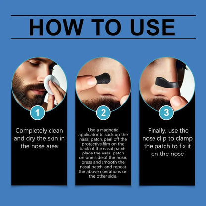 Anti-Snoring Magnetic Nose Strips for Easy Breathing & Peaceful Sleep