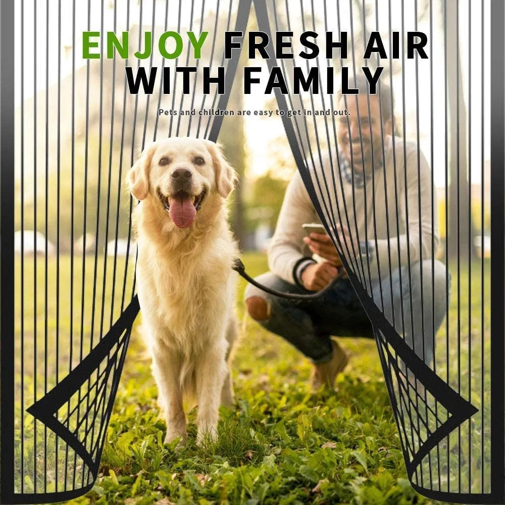 Magnetic Door Curtain – Modern Anti-Mosquito Screen Mesh