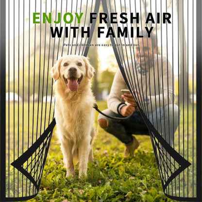 Magnetic Door Curtain – Modern Anti-Mosquito Screen Mesh